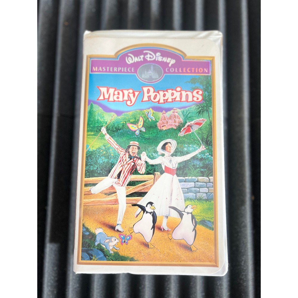 Walt Disney Masterpiece Collection Mary Poppins VHS Tape Movie Tested Working